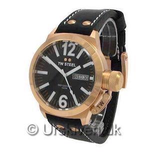 CE1021 TW Steel Canteen CEO<br>45 mm med rosa forgyldning